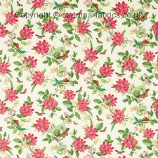 PINK LOTUS F1602  fabric by CLARKE and CLARKE