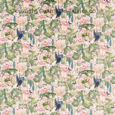 WATERLILY VELVET F1591 fabric by CLARKE and CLARKE