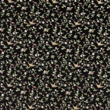 WILD STRAWBERRY NOIR EMBROIDERY F1582 fabric by CLARKE and CLARKE