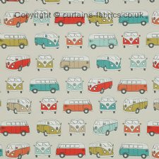 VW CAMPERVAN fabric by CURTAIN EXPRESS