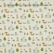 WOODLAND FOX  fabric by CURTAIN EXPRESS