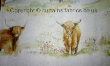 HIGHLAND CATTLE made to measure curtains by VOYAGE DECORATION