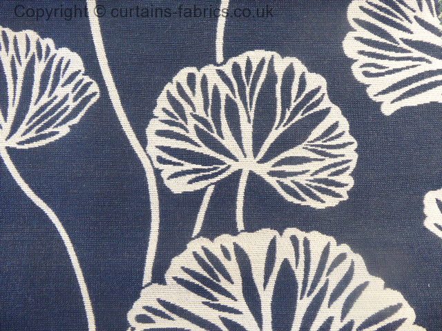 navy curtain material
